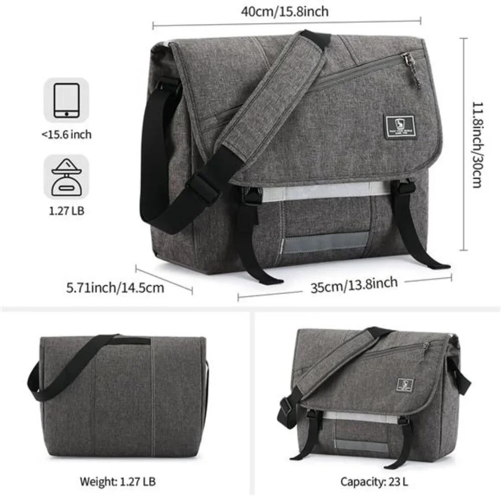 Messenger Bag for Men, 15.6 Inch Laptop Crossbody Bags Women Casual